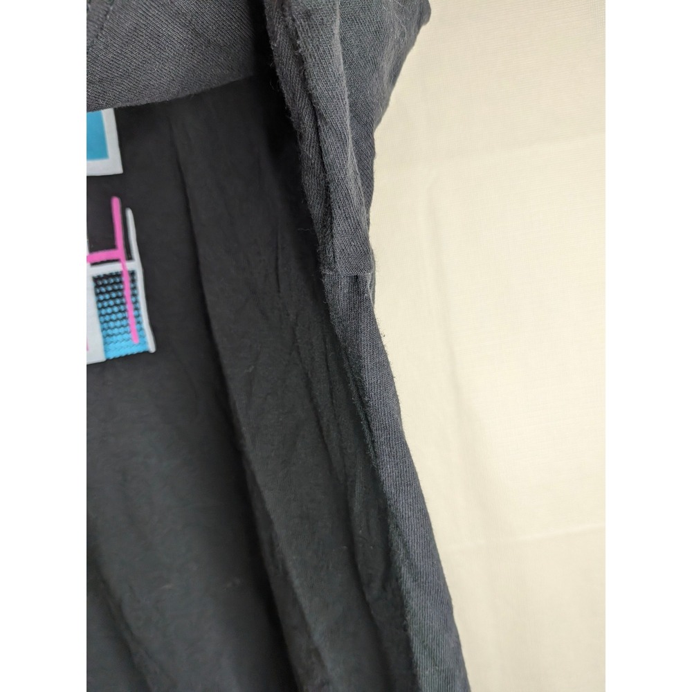 Vintage 90s Y2K Miami Beach Graphic T-Shirt Black 2XL Souvenir 100% Cotton - Picture 11 of 12